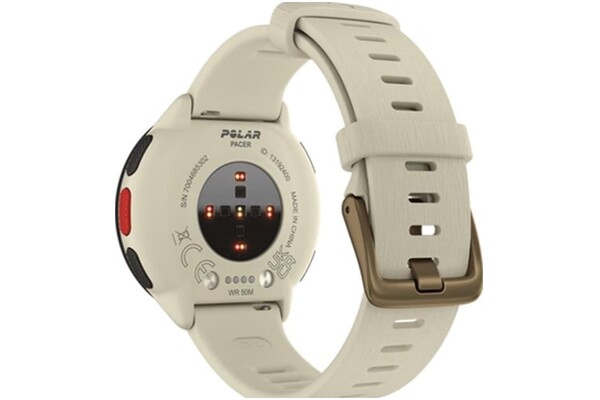Smartwatch Polar Pacer 1.20" Złoto-kremowy