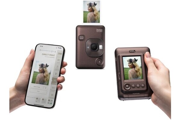 Aparat natychmiastowy Fujifilm Instax Mini Liplay brązowy