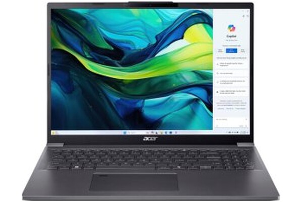 Laptop ACER Aspire 1 16.0" Intel Core Ultra 5 115U Intel 16GB 512GB SSD M.2 Windows 11 Home czarny