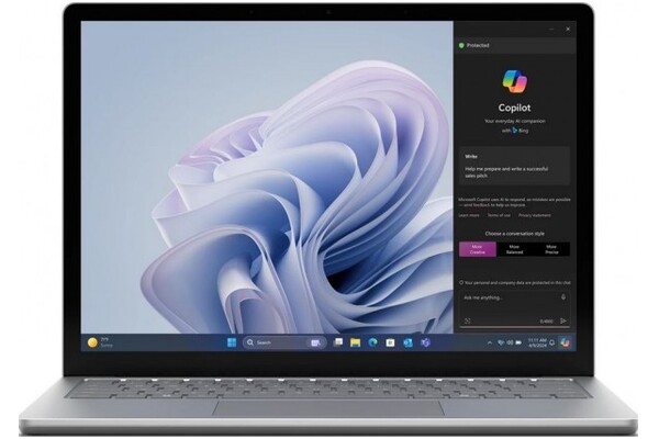 Laptop Microsoft Surface Laptop 6 13.5" Intel Core Ultra 5 135H Intel Arc 16GB 512GB SSD Windows 11 Professional platynowy