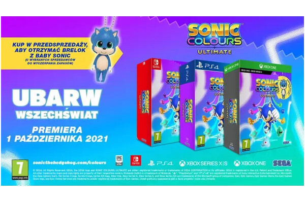 Sonic Colours Ultimate Edycja Limitowana Xbox One