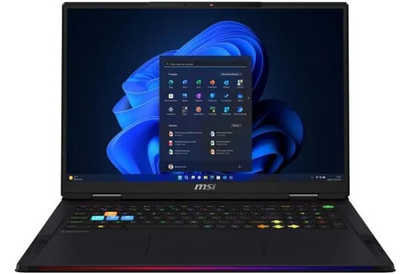 Laptop MSI Raider 18 18.0" Intel Core Ultra 9 285HX NVIDIA GeForce RTX 5090 4GB 2TB SSD Windows 11 Professional czarny