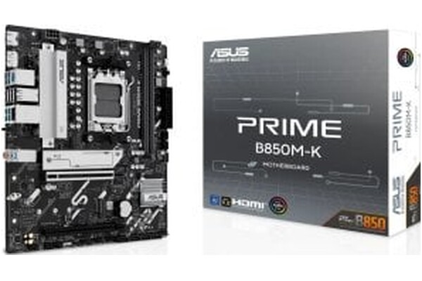 Płyta główna ASUS B850M-K Prime Socket AM5 AMD B850 DDR5 microATX