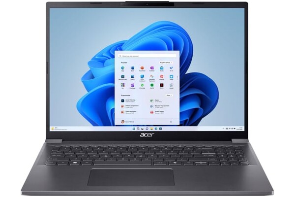Laptop ACER Aspire 1 16.0" Intel Core Ultra 5 115U Intel 16GB 512GB SSD M.2 Windows 11 Home szary