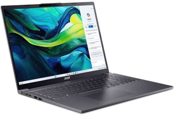 Laptop ACER Aspire 1 16.0" Intel Core Ultra 5 115U Intel 16GB 512GB SSD M.2 Windows 11 Home szary