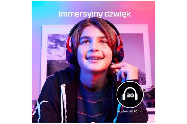 Słuchawki HYPERX Cloud Nauszne Przewodowe czarny