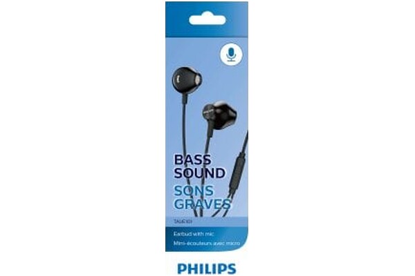 Słuchawki Philips TAUE101BK Douszne Przewodowe czarny