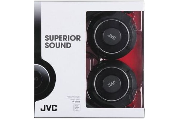 Słuchawki JVC HAS220B Nauszne Przewodowe czarny