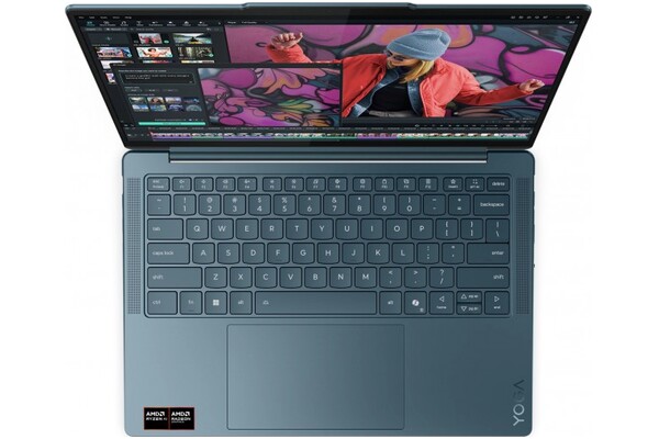 Laptop Lenovo Yoga Slim 7 14.0" AMD Ryzen AI 5 340 AMD Radeon 840M 16GB 512GB SSD Windows 11 Home niebieski