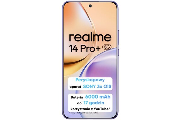 Smartfon realme 14 Pro 5G fioletowy 6.83" 12.0GB/512.0GB