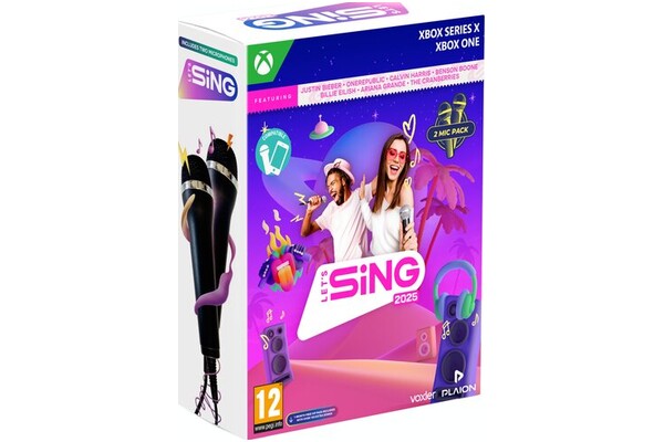 Lets Sing 2025 + 2 mikrofony Xbox (One/Series X)