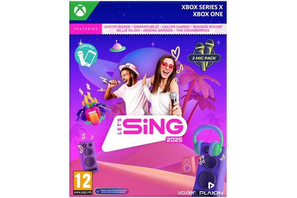 Lets Sing 2025 + 2 mikrofony Xbox (One/Series X)