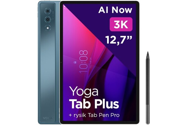 Tablet Lenovo TB520FU Yoga Tab Plus 12.70" Qualcomm Snapdragon 8 Gen 3 16.0GB/256GB, WiFi, niebieski