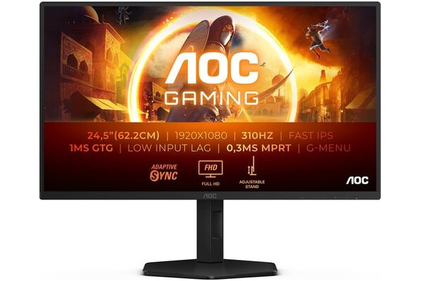 Monitor 24.5" AOC 25G4SXU czarno-szary
