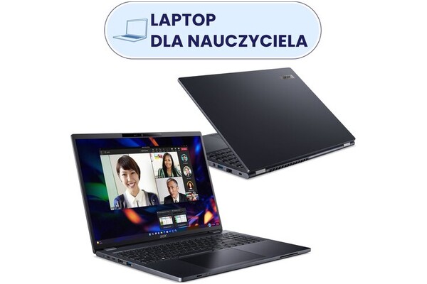 Laptop ACER TravelMate P4 16.0" Intel Core i7 1355U INTEL Iris Xe 16GB 512GB SSD Windows 11 Professional niebieski
