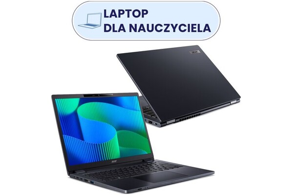 Laptop ACER TravelMate P4 14.0" Intel Core i5 120U INTEL UHD 16GB 512GB SSD Windows 11 Professional szaro-niebieski