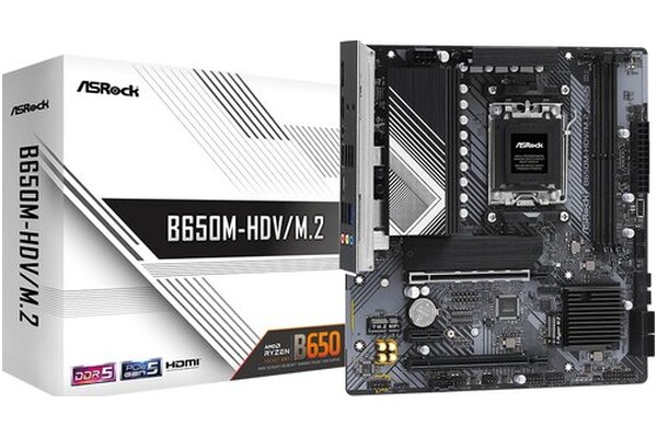 Płyta główna ASrock B650M -HDV Socket AM5 AMD B650 DDR5 microATX