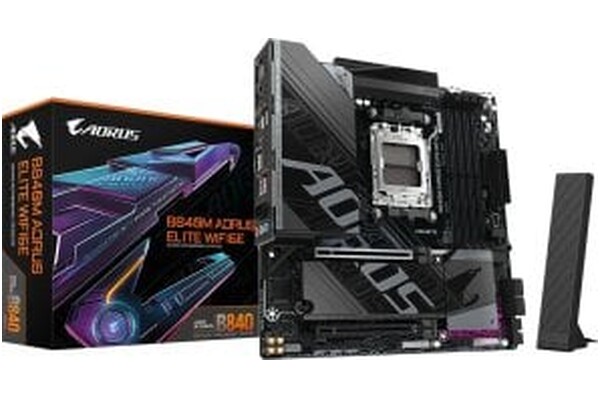 Płyta główna GIGABYTE B840M Aorus Elite WiFi Socket AM5 AMD B840 DDR5 microATX