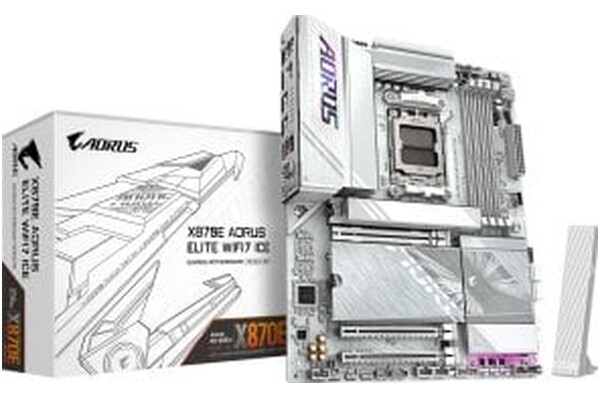 Płyta główna GIGABYTE X870E Aorus Elite Ice WiFi Socket AM5 AMD X870E DDR5 ATX