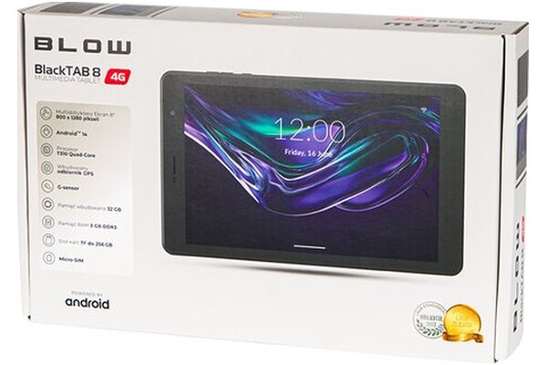 Tablet BLOW BlackTab 8 8.00" Unisoc Tiger T310 3.0GB/32GB, LTE, czarny