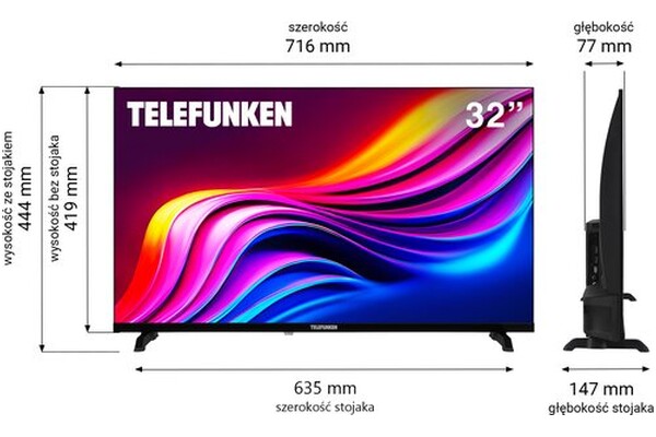 Telewizor TELEFUNKEN 32BPH1000 32" HD Ready