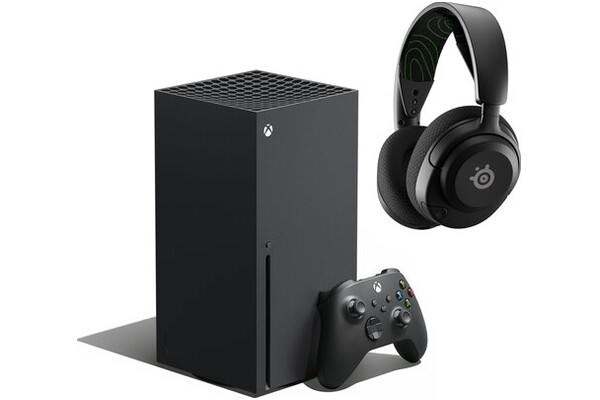 Konsola Microsoft Xbox Series X czarny + słuchawki STEELSERIES