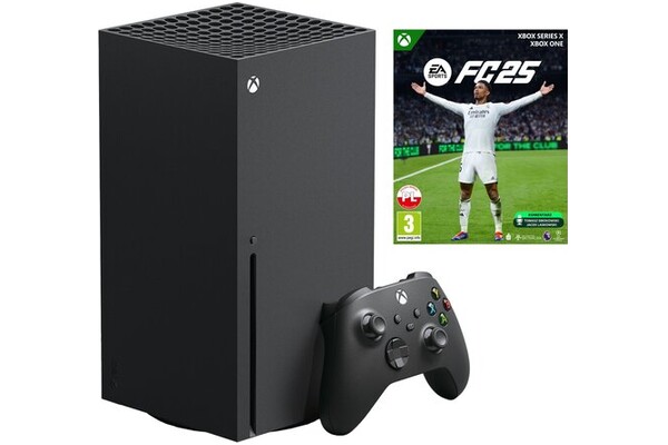 Konsola Microsoft Xbox Series X czarny + EA Sports FC 25 Gra