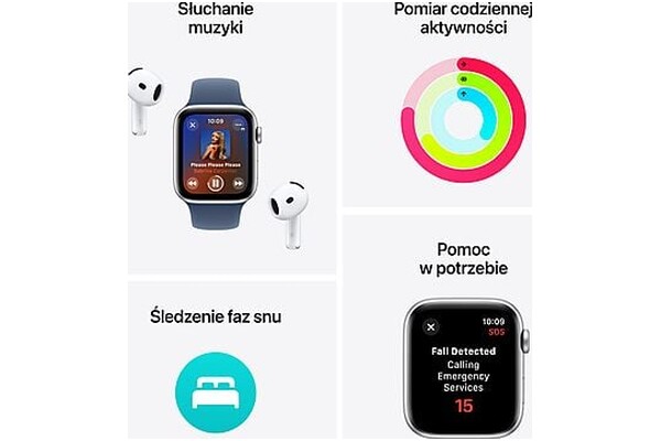 Smartwatch Apple Watch SE fioletowy