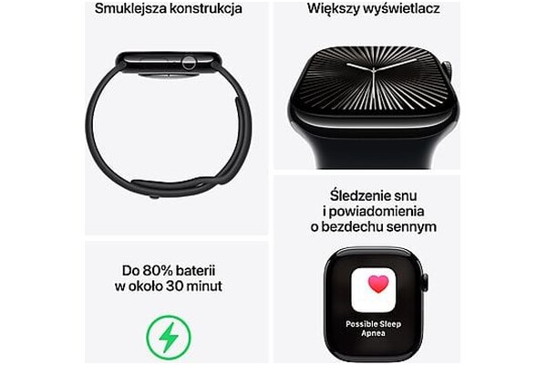 Smartwatch Apple Watch Series 1 1.70" czarny
