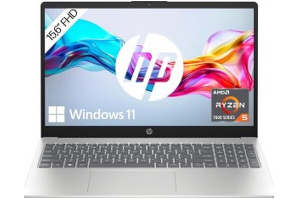Laptop HP HP 15 15.6" AMD Ryzen 5 7520U AMD Radeon 610M 12GB 512GB SSD Windows 11 Home srebrny