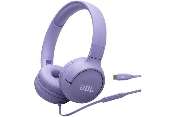 Słuchawki JBL Tune 520 Nauszne Przewodowe fioletowy