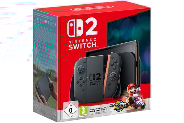 Konsola Nintendo Switch 2 256GB czarny + Mario Kart World + lewy i prawy kontroler Joy-Con 2