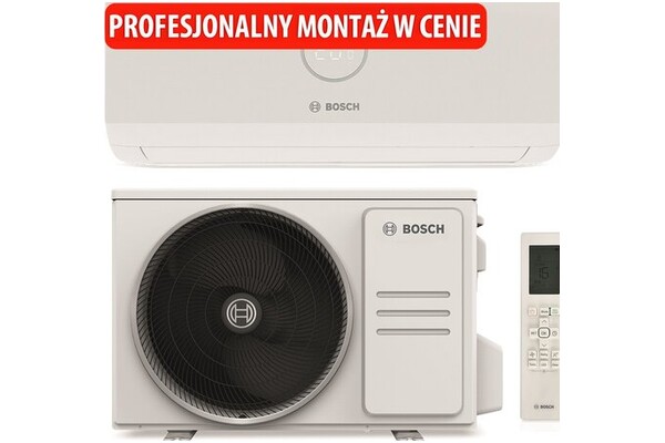 Klimatyzator ścienny SPLIT z montażem Bosch CL3000I U W 26 E 26 E Climate 2600W 54dB