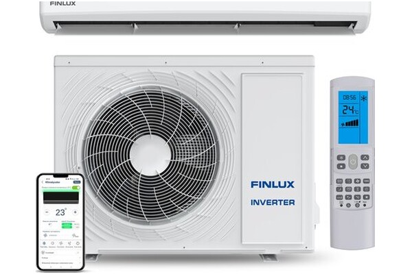 Klimatyzator ścienny SPLIT Finlux FNAC1S12WH Solo 3400W 52dB