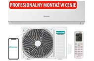 Klimatyzator ścienny SPLIT z montażem Hisense DJ25LE0EG/DJ25LE0EW New Comfort 2600W 56dB