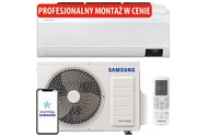 Klimatyzator ścienny SPLIT z montażem Samsung AR09AXKAAWKN/EU WindFree Pure 1.0 2500W 56dB