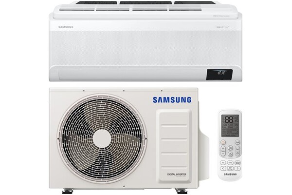 Klimatyzator ścienny SPLIT z montażem Samsung AR09AXKAAWKN/EU WindFree Pure 1.0 2500W 56dB