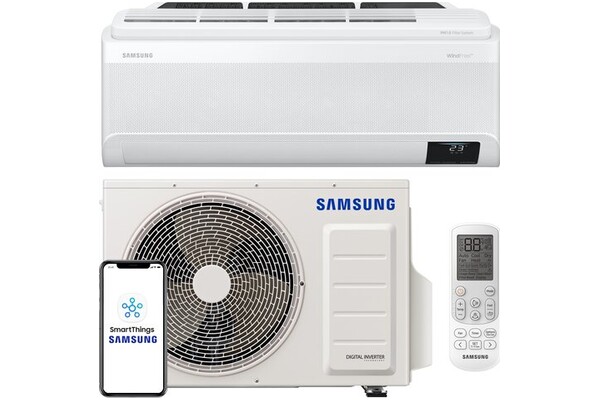 Klimatyzator ścienny SPLIT Samsung AR09AXKAAWKN/EU WindFree Pure 1.0 2500W 56dB