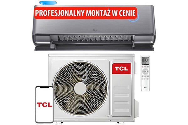 Klimatyzator ścienny SPLIT z montażem TCL TAC12CHSD 3600W 51dB