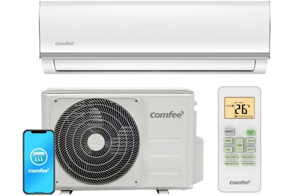 Klimatyzator ścienny SPLIT Comfee CSAFBU-09HRDNXD0-W COX133-09HFN8D0 2800W 54dB