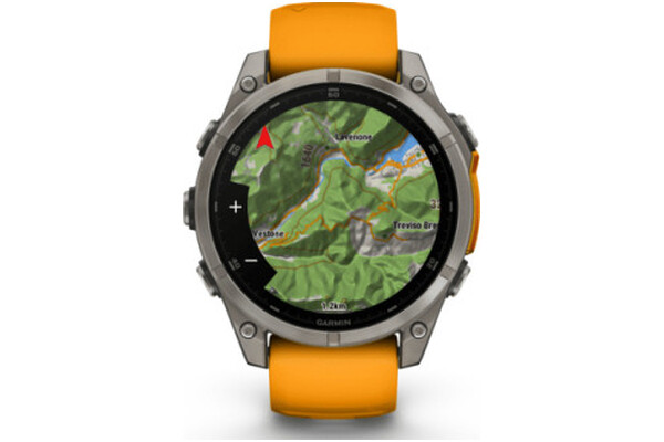 Smartwatch Garmin Fenix 8 Sapphire czarno-pomarańczowy