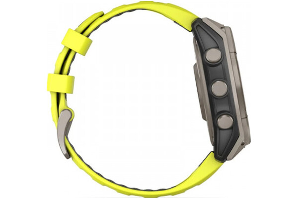 Smartwatch Garmin Fenix 8 Sapphire Solar grafitowo-żółty