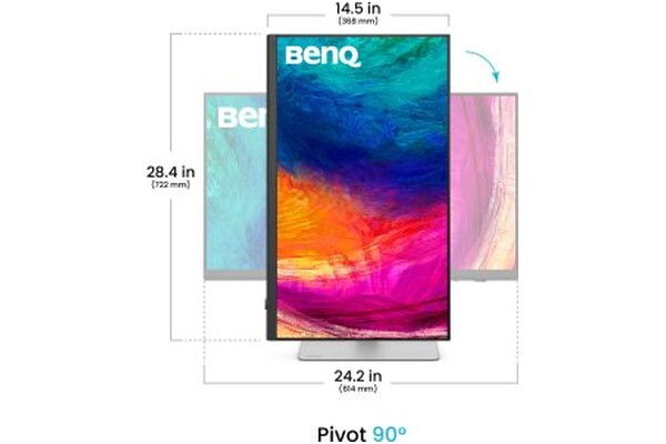 Monitor 27.0" BenQ PD2730S biało-srebrny
