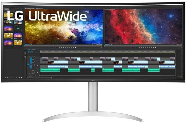 Monitor 37.5" LG UltraWide 38BQ85 biało-srebrny