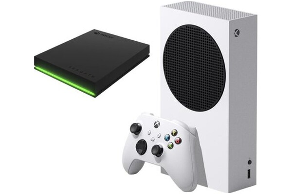 Konsola Microsoft Xbox Series S 512GB biały + Dysk do XBOX SEAGATE Game Drive 2TB