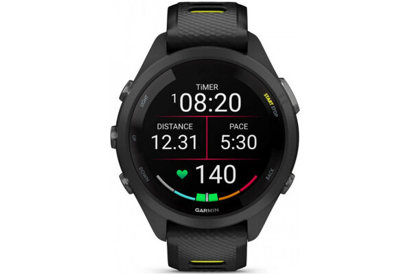 Smartwatch Garmin Forerunner 265S czarno-żółty