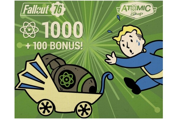 Fallout 76 Waluta wirtualna (Edycja 1100 Atoms) Xbox One