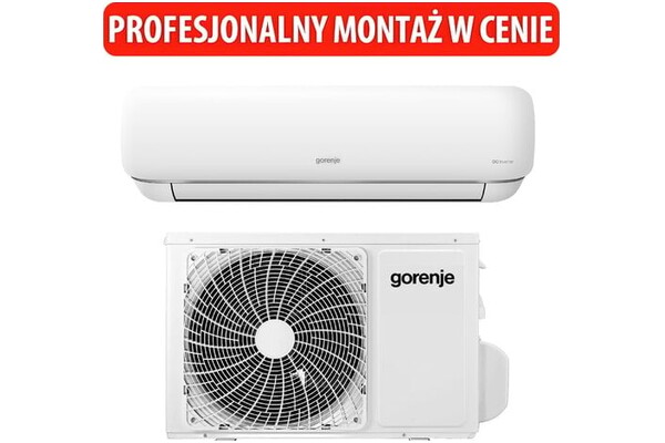 Klimatyzator ścienny SPLIT z montażem Gorenje AST18UW4RXSKG01G Pandora 5000W 40dB