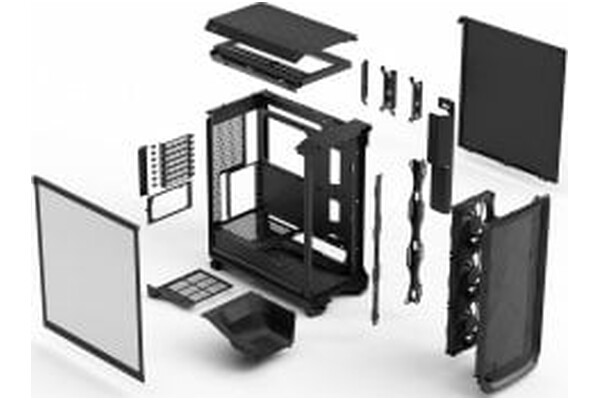 Obudowa PC Fractal Design Meshify 3 Clear Midi Tower czarny