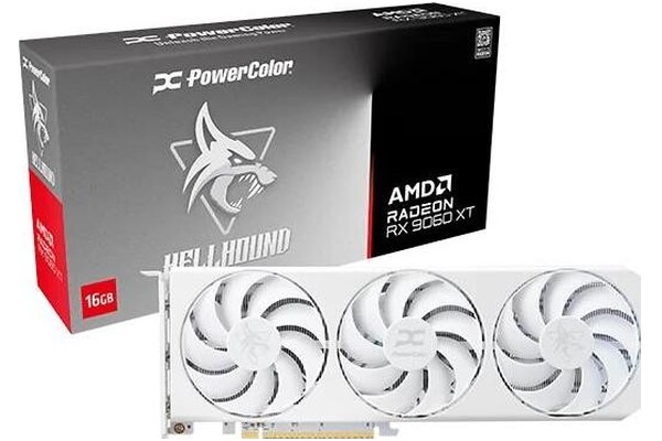 Karta graficzna POWERCOLOR RX 9060 XT Hellhound Spectral White OC 16GB GDDR6